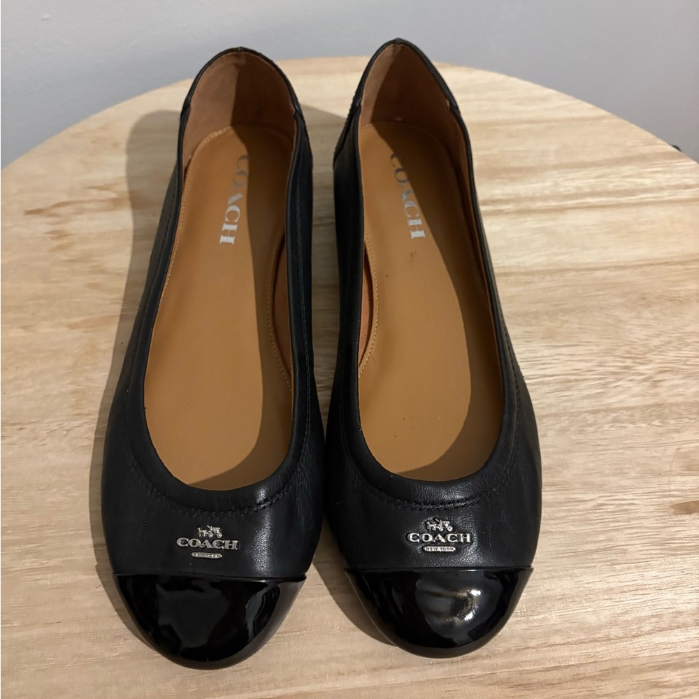 Coach Black Flats for Effortless Elegance